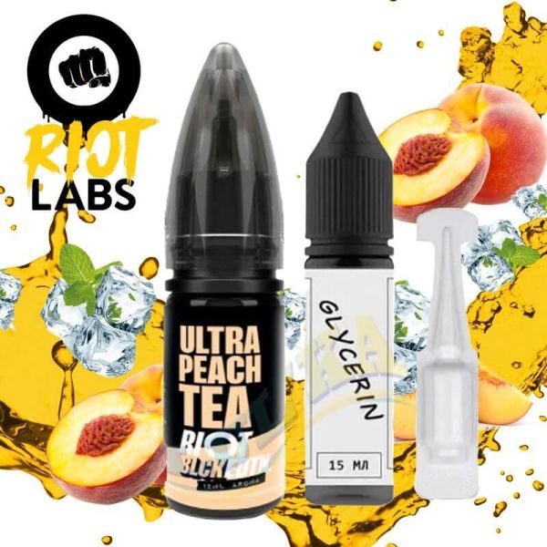 Набір Riot Black-Ultra Peach Tea Salt 30 мл. Набір Riot Black-Ultra Peach Tea Salt 30 мл.