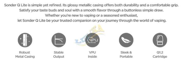 GeekVape Sonder Q Lite Kit 500mAh (Metallic Black) GeekVape Sonder Q Lite Kit 500mAh (Metallic Black)