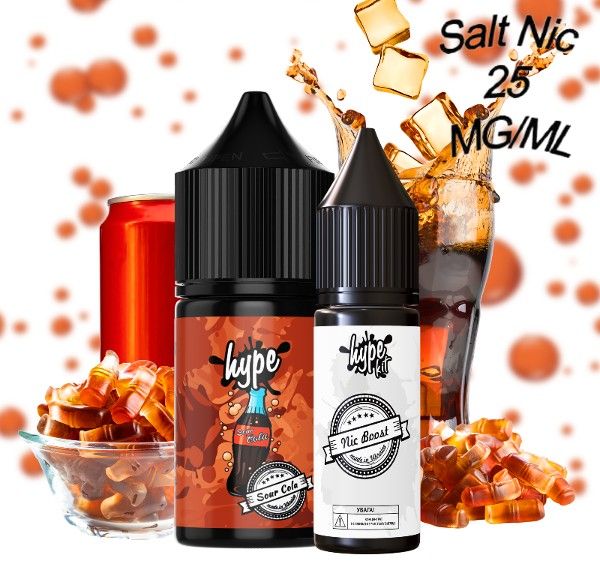Набір Hype Sour Cola Salt (25мг/мл) 30мл. Набір Hype Sour Cola Salt (25мг/мл) 30мл.