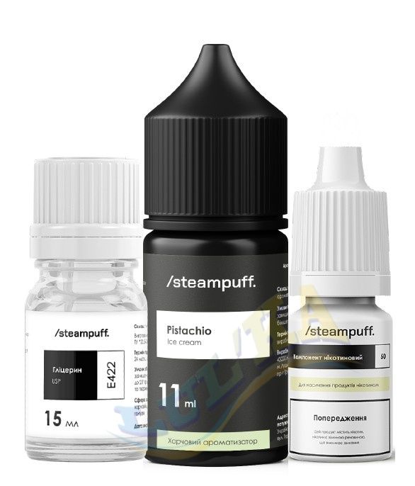 Набір Steampuff Salt Pistachio Ice 30 мл. Набір Steampuff Salt Pistachio Ice 30 мл.