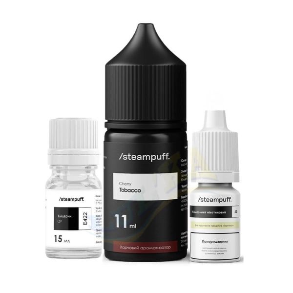 Набір Steampuff Salt Cherry Tobacco 30мл. Набір Steampuff Salt Cherry Tobacco 30мл.