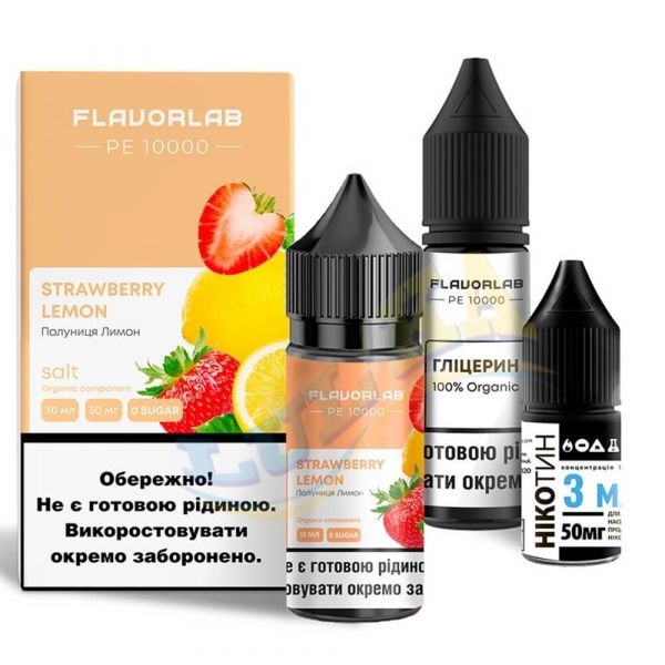 FlavorLab PE 10000 Strawberry Lemon 30ml 50mg Salt