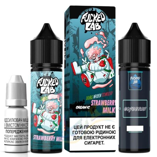 Набір Fucked Strawberry Milk 60мл Organic Набір Fucked Strawberry Milk 60мл Organic