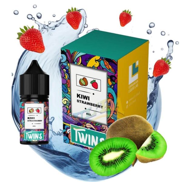 Набір Twins Kiwi Strawberry Salt (50 мг/мл) 30 мл. Набір Twins Kiwi Strawberry Salt (50 мг/мл) 30 мл.