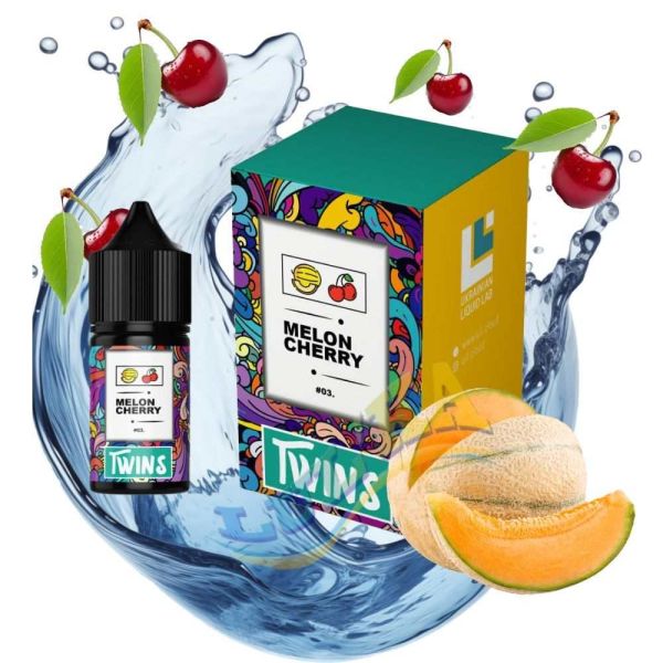 Набір Twins Melon Cherry Salt (50мг/мл) 30мл. Набір Twins Melon Cherry Salt (50мг/мл) 30мл.