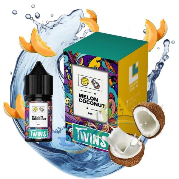Набір Twins Melon Coconut Salt (50мг/мл) 30мл. Набір Twins Melon Coconut Salt (50мг/мл) 30мл.