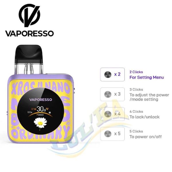 Vaporesso XROS 4 Nano Kit 1350mAh (Word-pop Yellow) Vaporesso XROS 4 Nano Kit 1350mAh (Word-pop Yellow)