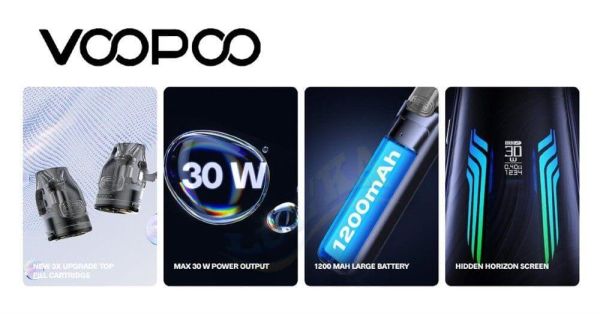 Voopoo VMATE MAX Kit 1200mAh (Neon Blue) Voopoo VMATE MAX Kit 1200mAh (Neon Blue)