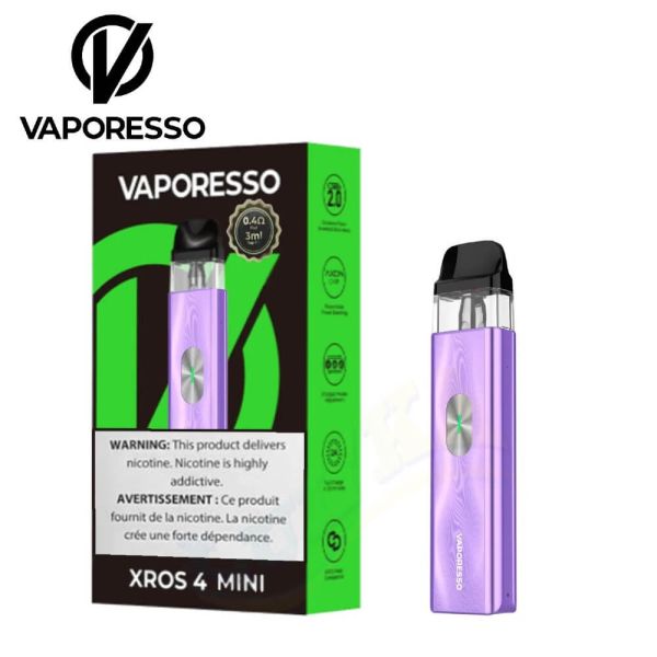 Vaporesso XROS 4 MINI Pod Kit 1000 mAh (Ice Purple) Vaporesso XROS 4 MINI Pod Kit 1000 mAh (Ice Purple)
