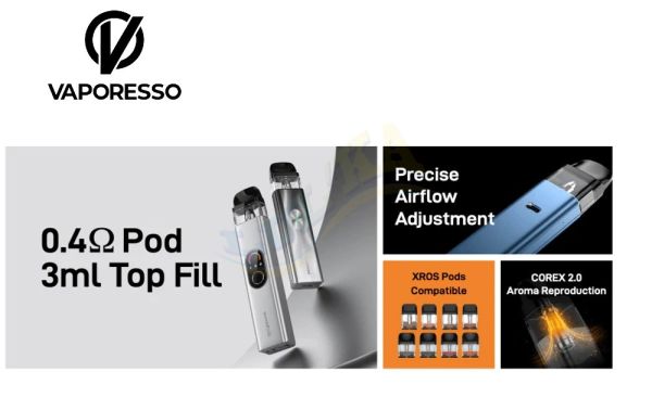 Vaporesso XROS 4 MINI Pod Kit 1000 mAh (Ice Purple) Vaporesso XROS 4 MINI Pod Kit 1000 mAh (Ice Purple)