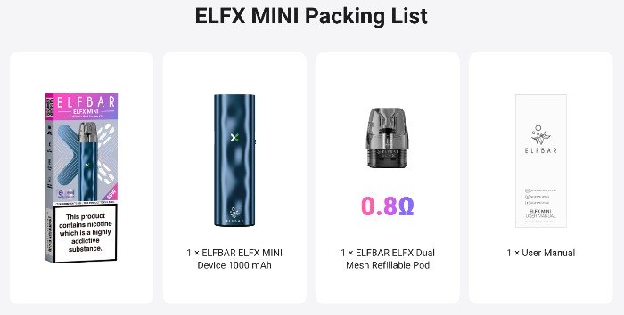 ELFX Mini комплектація