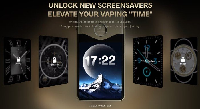 Інтерфейс екрану VINCI E120 — Unlock New Screensavers